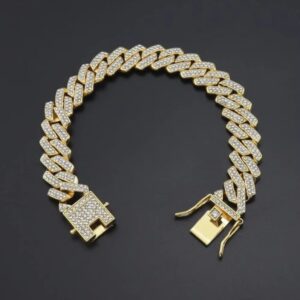 3PC Set Crystal Watch Necklace & Bracelet for Men