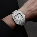 3PC/Set Crystal Watch for Men Necklace Bracelet