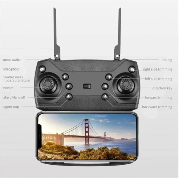 E88 Pro Ayoo 4K Drone with Dual HD Camera image2