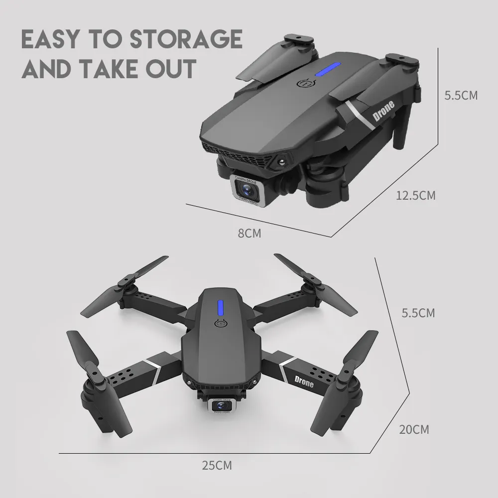 E88 Pro WIFI FPV Drone HD 4K 1080P Camera image 2