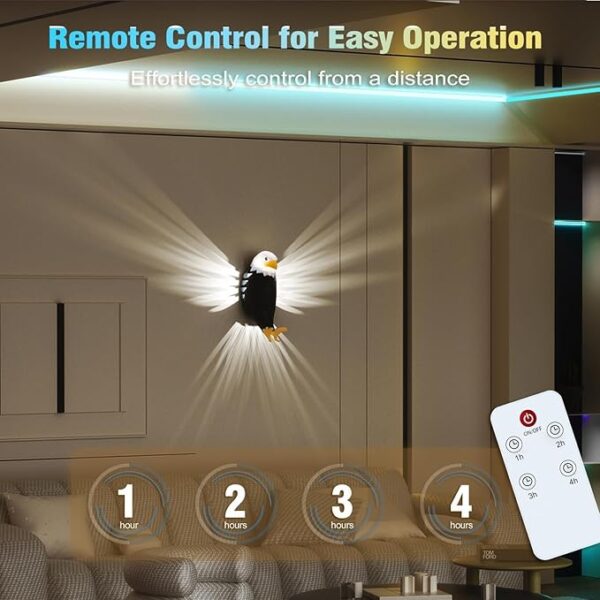 Decoration Eagle Wall Lamp Magnetic LED Mounted Light 3