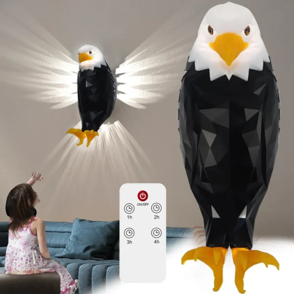 Decoration Eagle Wall Lamp Magnetic LED Mounted Light