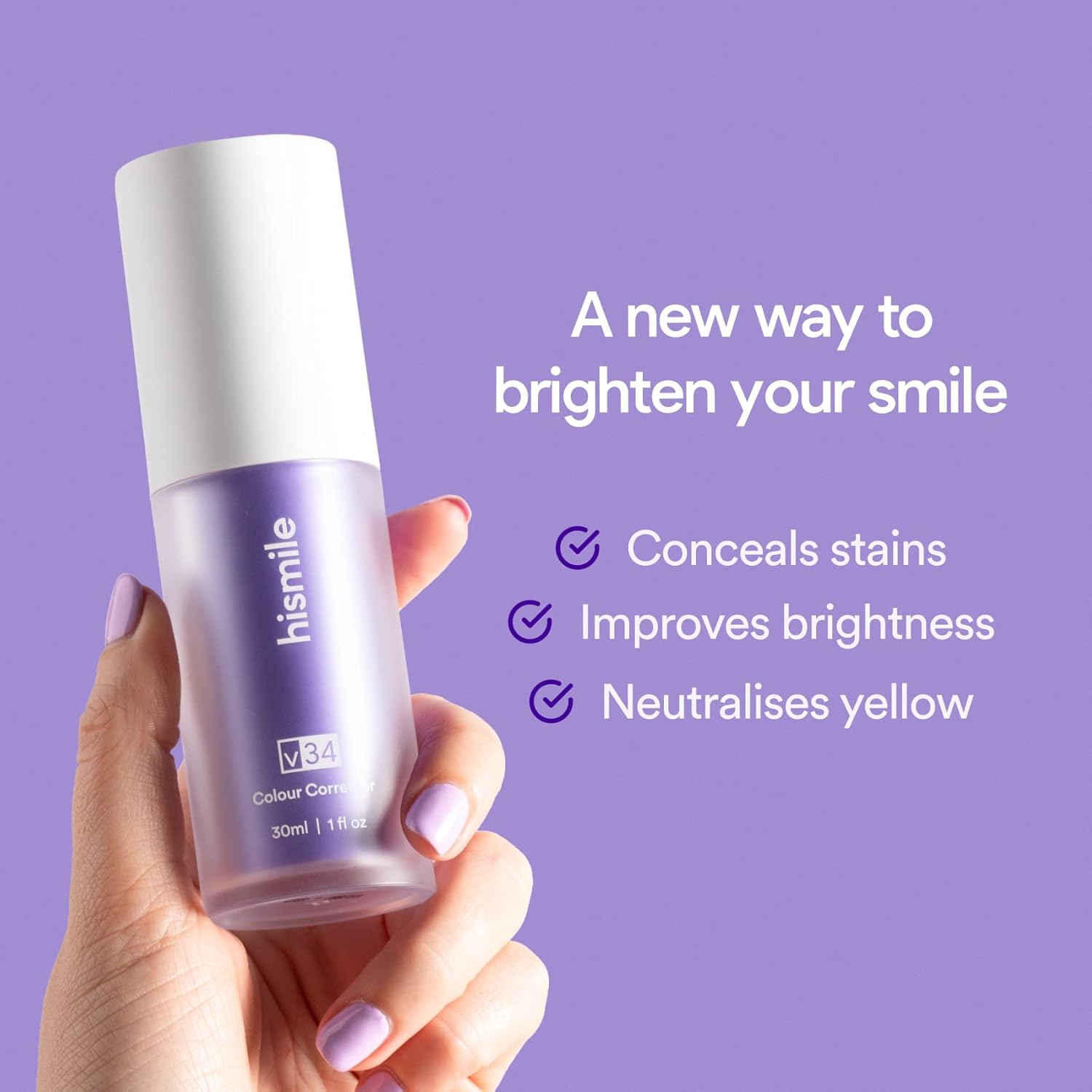 Hismile v34 Colour Corrector Serum, Teeth Brightening img 1