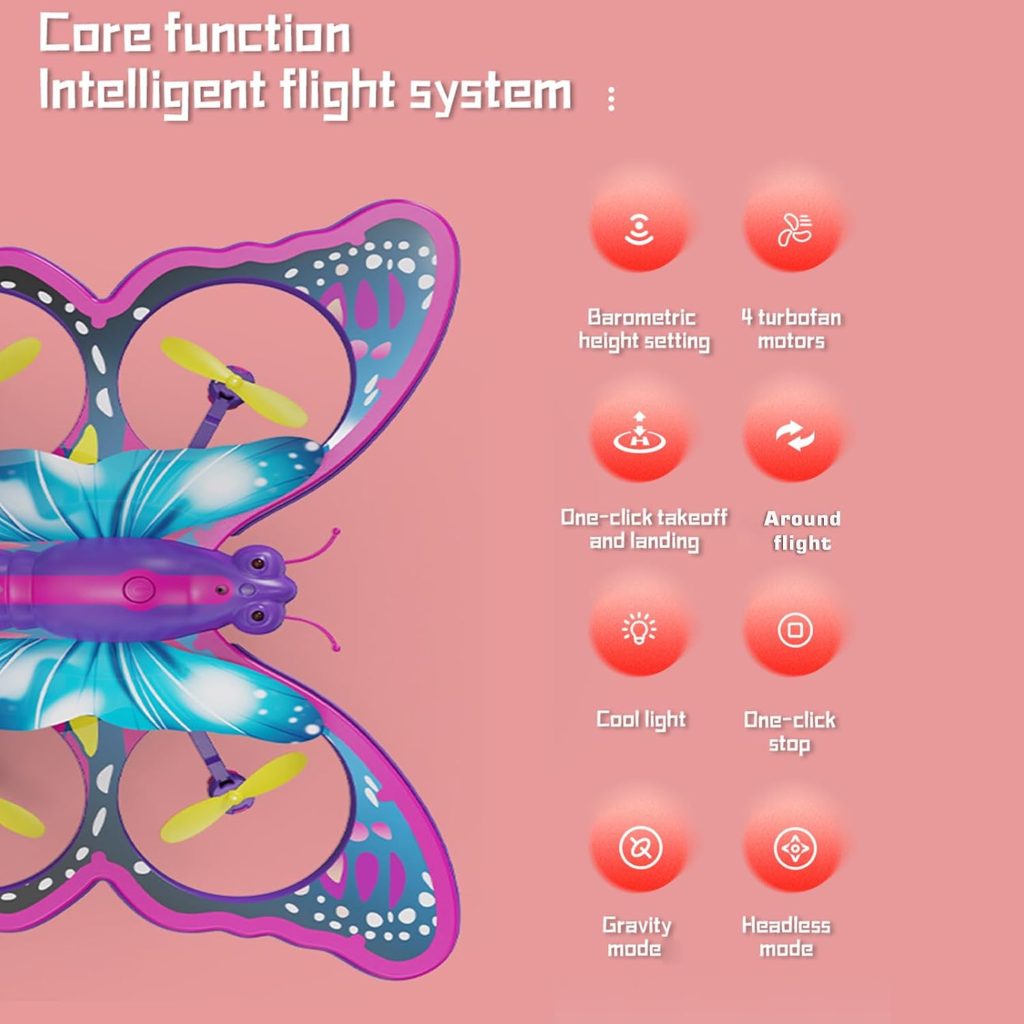 4DRC V40 Glitter Butterfly Drone for Kids img2