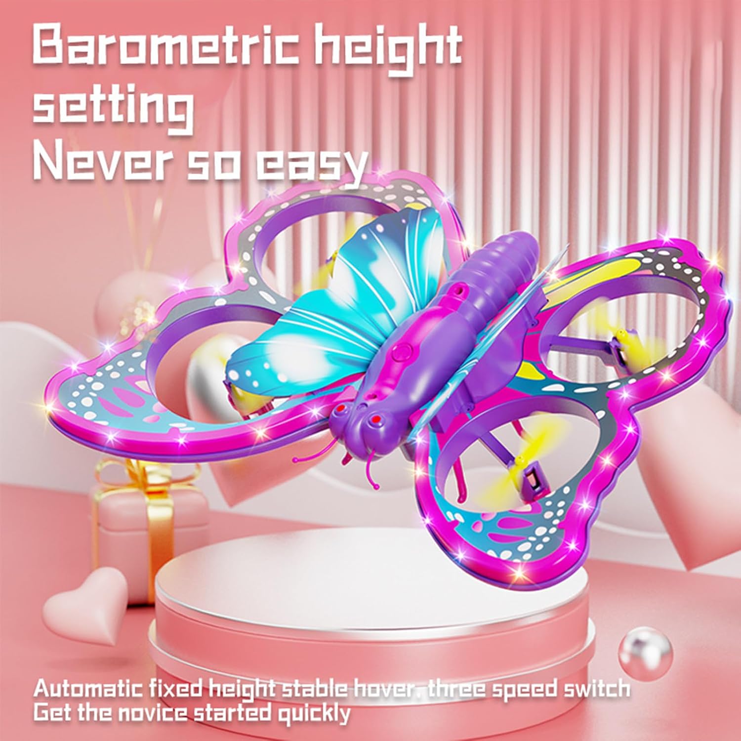 4DRC V40 Glitter Butterfly Drone for Kids img3