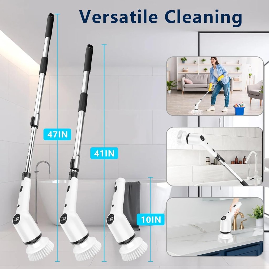 9 in 1 Electric Cleaning Brush, Electric Spin Scrubber img3