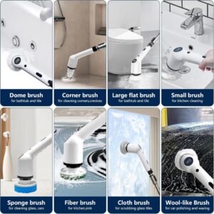 9 in 1 Electric Cleaning Brush, Electric Spin Scrubber img5