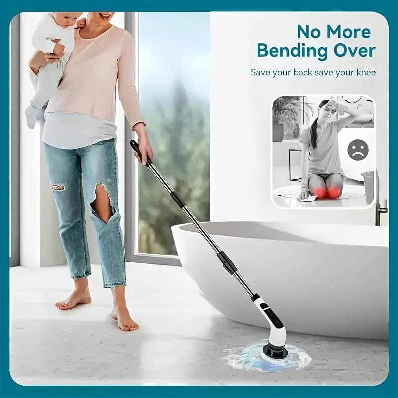 9 in 1 Electric Cleaning Brush Scrubber img2