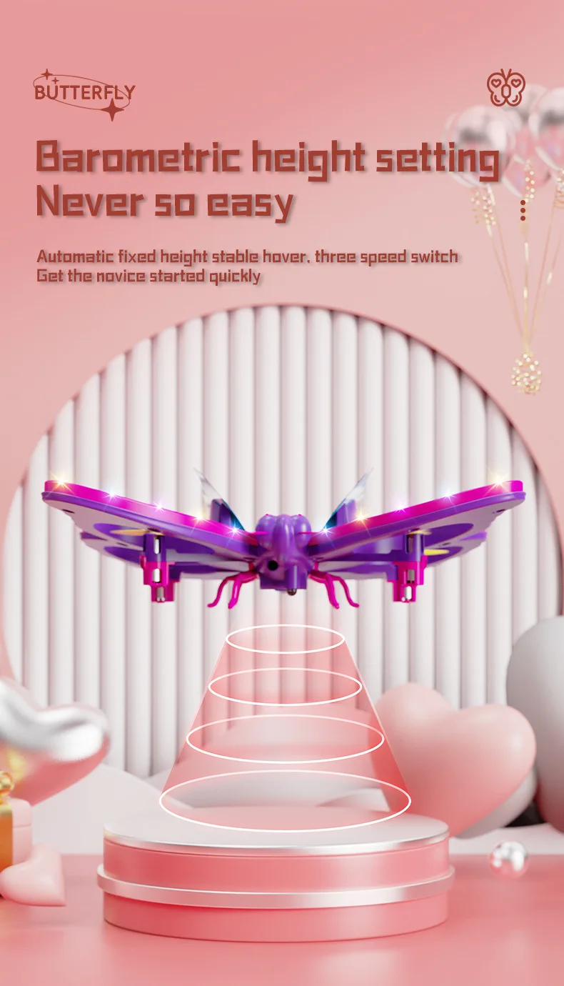 Butterfly 4D-V40 Children's Remote Control Airplane Fighter Glider Foam Drone img5