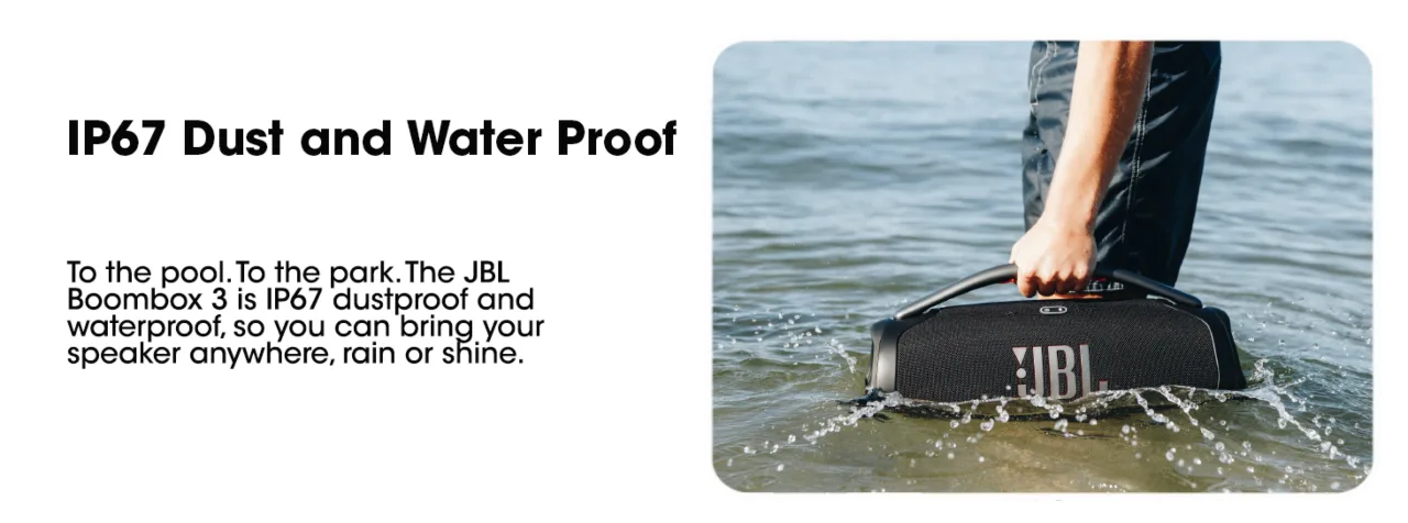 IP67 Waterproof JBL Boombox 3 speaker