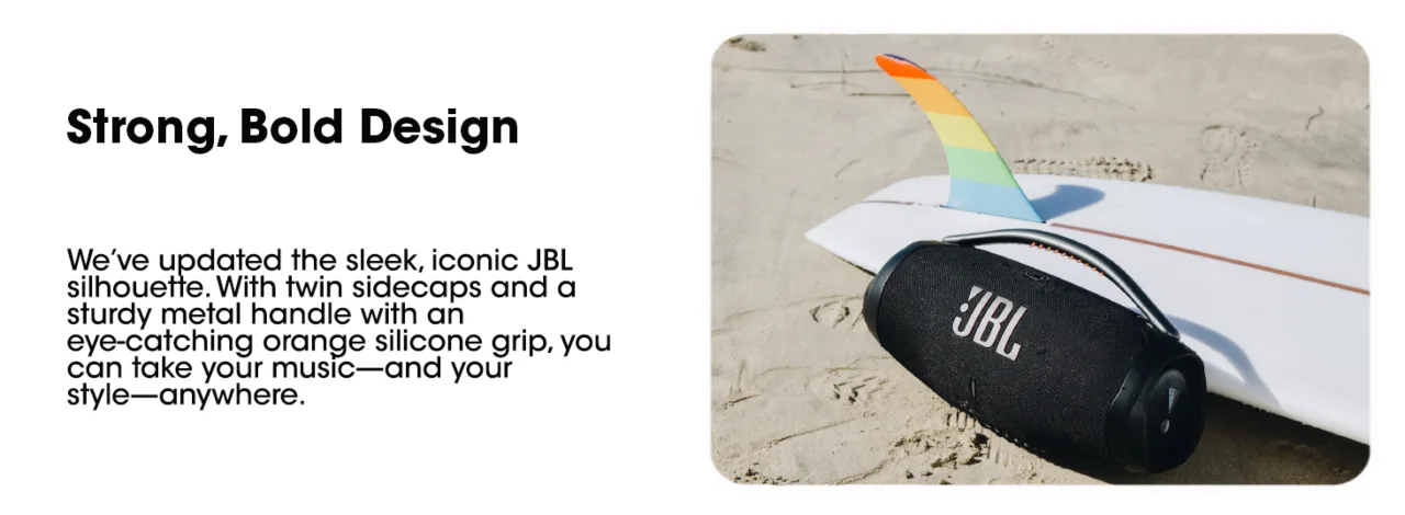 JBL Boombox 3 bold design