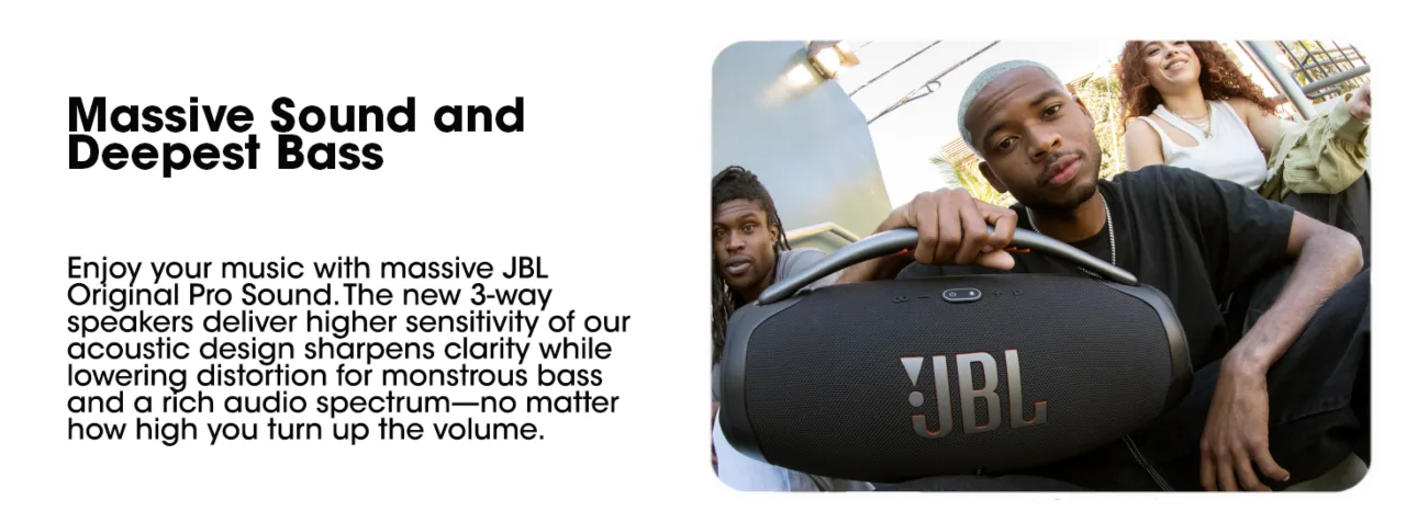 JBL Boombox 3 with massive bass and loud sound